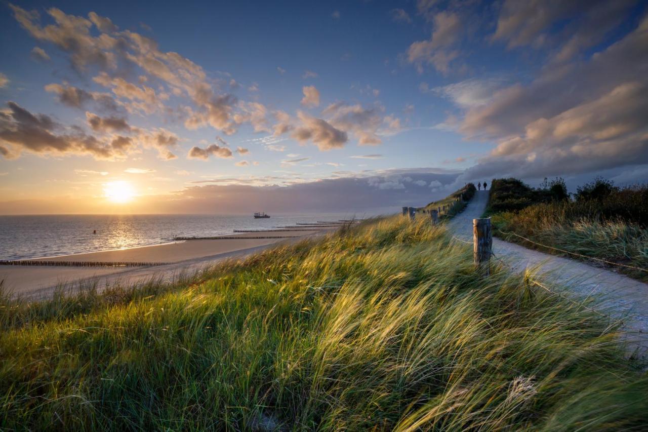 Luxe Kamer Aan Zee Zoutelande Bagian luar foto